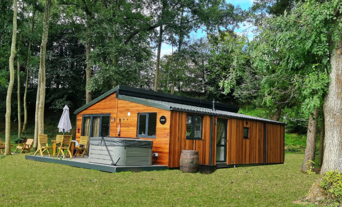 Luxury log cabin lodge