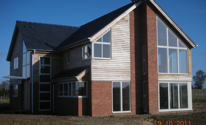 Self build timber frame house