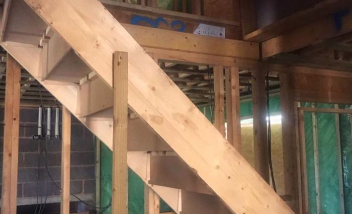 Timber frame interal wall