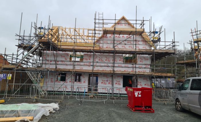 Passive house home grown timber frame housing