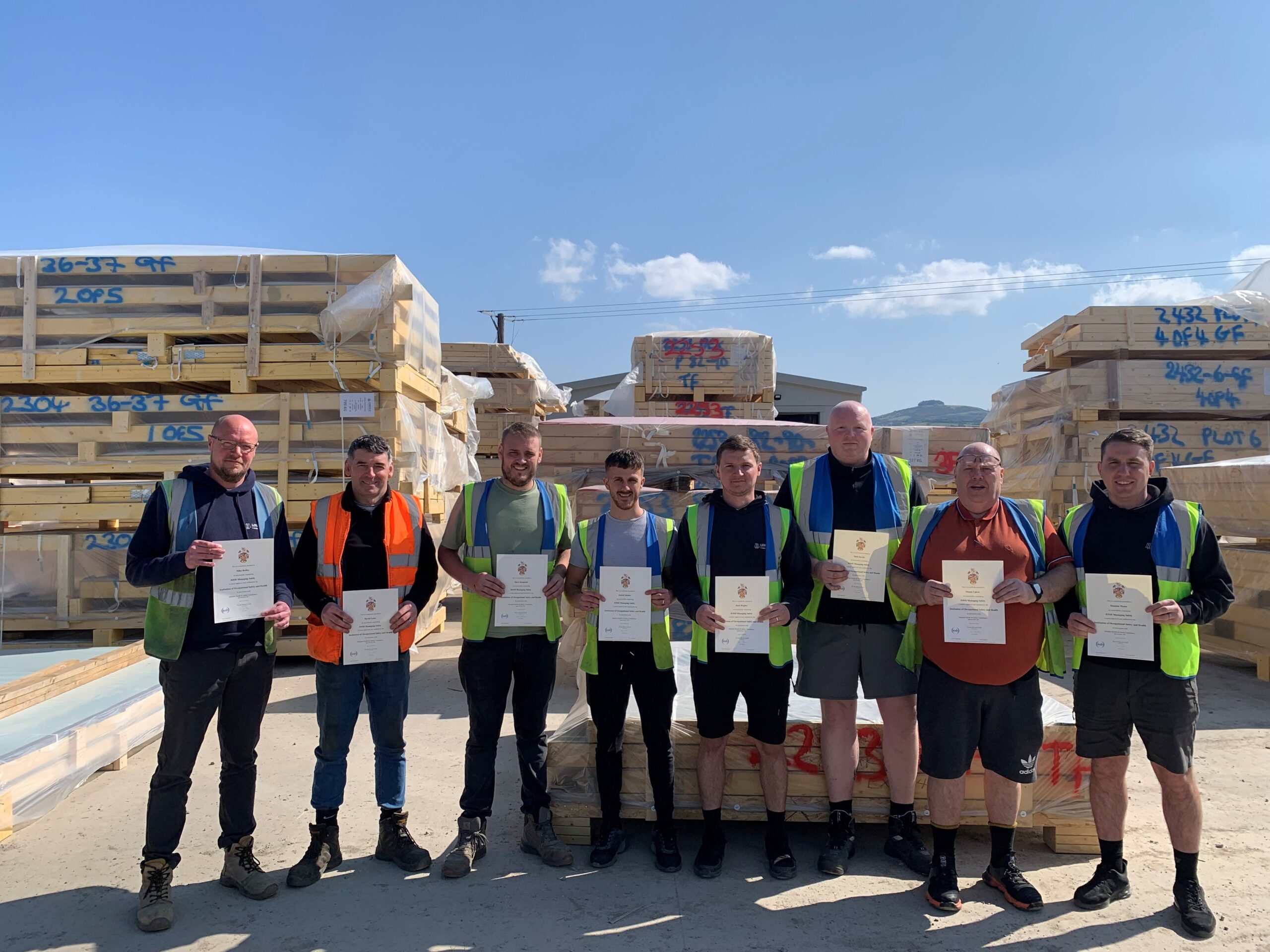 Lowfield Supervisors receiving their IOSH Managing Safely Course